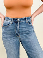 Judy Blue HW 90's Mild Destroy Straight Jeans (Online Exclusive)
